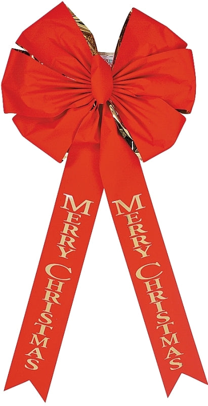 Holiday Trims 6016 Christmas Bows, Deluxe Red Velvet with Gold Christmas Bows