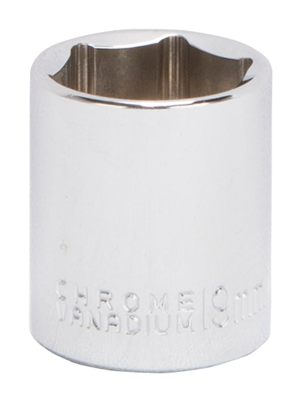 Mintcraft MT6500268 3/8Dr Std Socket 19mm 6Pt Silver Chrome Vanadium Steel