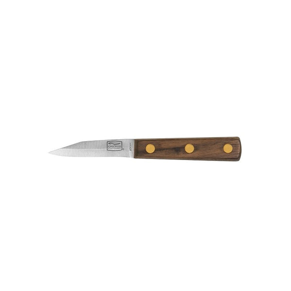 World Kitchen Chicago Cutlery Parer Walnut Tradition 3" Stainless Steel Clampack 100SP