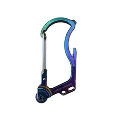 OUTDOOR ELEMENT Firebiner 6-in-1 Fire-Starting Carabiner EDC Emergency Multitool -Keychain,Utility Blade,Bottle Opener,& More F1RB