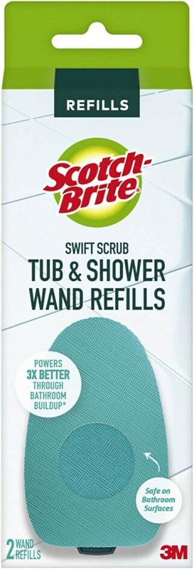 Scotch-Brite Swift Scrub Tub & Shower Wand Refills Ideal for, 2 Refills 547-WR