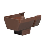 Amerimax 5.8 in. H X 4.5 in. W X 5.8 in. L Brown Vinyl U Gutter Drop Outlet T1509