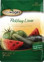 Mrs. Wages Pickling Lime, Crispy Flavorful Pickles, 1 lb Resealable Bag W502-D3425