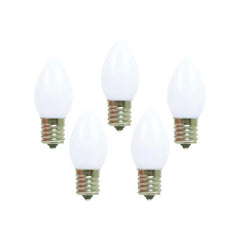 Holiday Bright Lights Bu25c7-owha Christmas C7 Light Bulbs, White, 5 Watt
