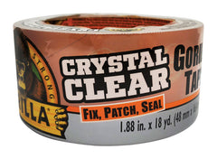 Gorilla Crystal Clear Repair Duct Tape, 1.88" x 18 yd, Clear, (Pack of 1) 6060002