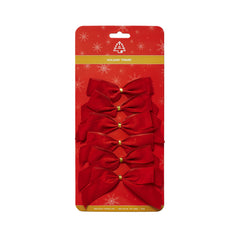 Holiday Trims 7920 Christmas Bows Red