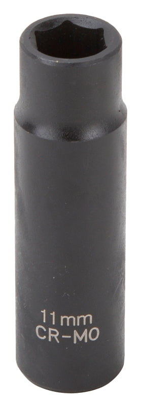 Vulcan MT6580141 Deep Impact Socket, 11 mm Socket, Black Phosphate