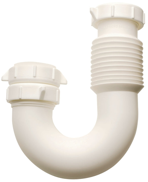 Plumb Pak PP812-55 Flex 'N Fix J Bend with Captured Nut for IPS Elbow, Inlet, 1-1/4" x 1-1/2"