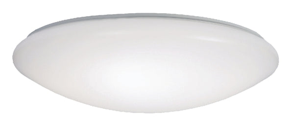 Cooper Lighting FM 11 in. White Round Integrated LED Flush Mount Light with Selectable Color Temperature (3000K-5000K) FM11WRCCR