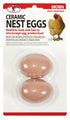 Miller Little Giant? Ceramic Nest Eggs | Artificial Eggs to Encourage Egg Production | Brown Ceggbrn