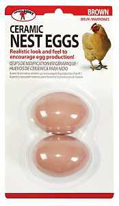 Little Giant? Ceramic Nest Eggs | Artificial Eggs to Encourage Egg Production | Brown