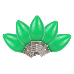 Celebrations C7 Replacement Bulbs Ceramic 5 W Green10 BU4C7OGRA (10-Pack)