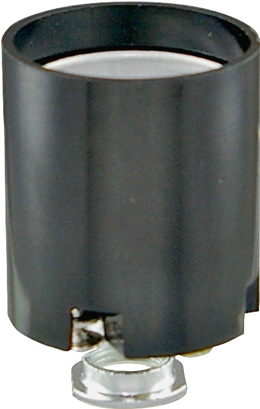 EATON Wiring 968-SP-L 660-Watt, 250-Volt Phenolic Incandescent Medium Base Fixture Socket, Black