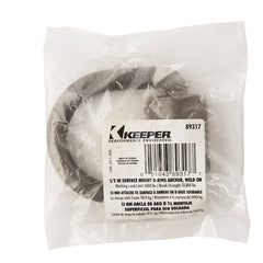 Keeper 89317 Surface Mount D-Ring Anchor, Silver
