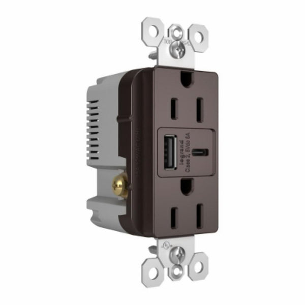 Legrand Rad A/C Fast Charg USB + Dup 15A Db Vpk R26USBAC6DBCCV4