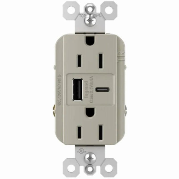 Legrand Rad A/C Fast Charg USB + Dup 15A Ni Vpk R26USBAC6NICCV4