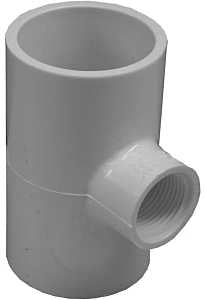 Tee Pvc 1-1/2sx1-1/2sx3/4fip