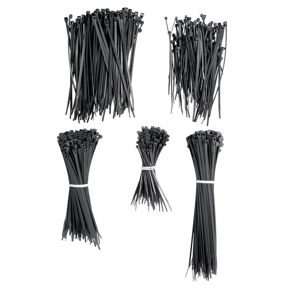 Calterm Gardner Bender 4", 6", 8" in. L Black Cable Tie 500 pk 71111