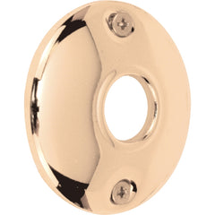 Prime-Line Defender Security E 2282 Door Knob Rosettes, 2-1/4 Inch x 11/16 Inch, Steel, Brass Plated, Pack of 2