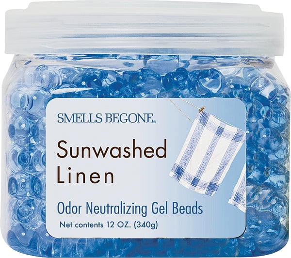 SMELLS BEGONE 52012 Odor Neutralizing Gel Beads, Fresh Cotton by Smells Begone