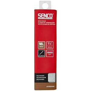 SENCO AX15EAAR 1-1/4" 18 Gauge Brad Nails, Galvanized Finish, Collated 1,000 Count Pack