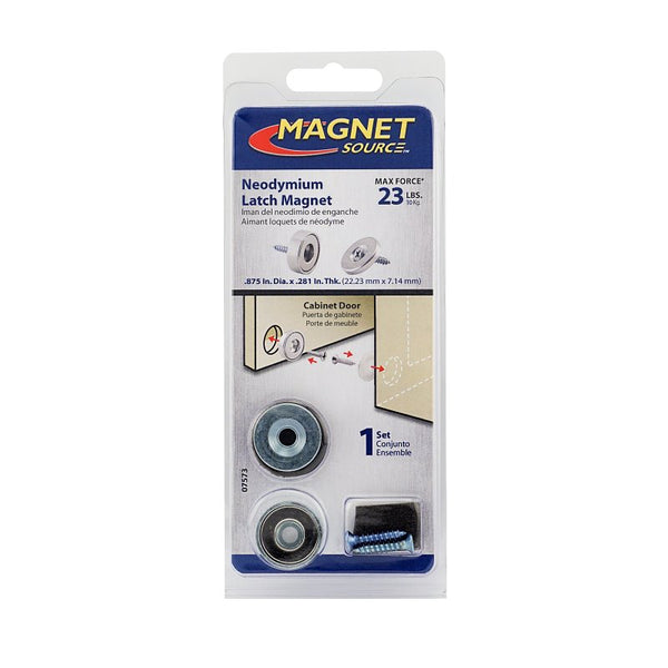 Magnet Source Master Magnetics 07573 .875" Diameter Neo Latch Magnet