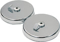 Master Magnetics Magnetic Window Décor Hooks - 2.63'' Diameter, 0.750'' Thick, Chrome, Pack of 2, 07254