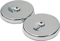 Master Magnetics Magnetic Window Décor Hooks - 2.63'' Diameter, 0.750'' Thick, Chrome, Pack of 2, 07254