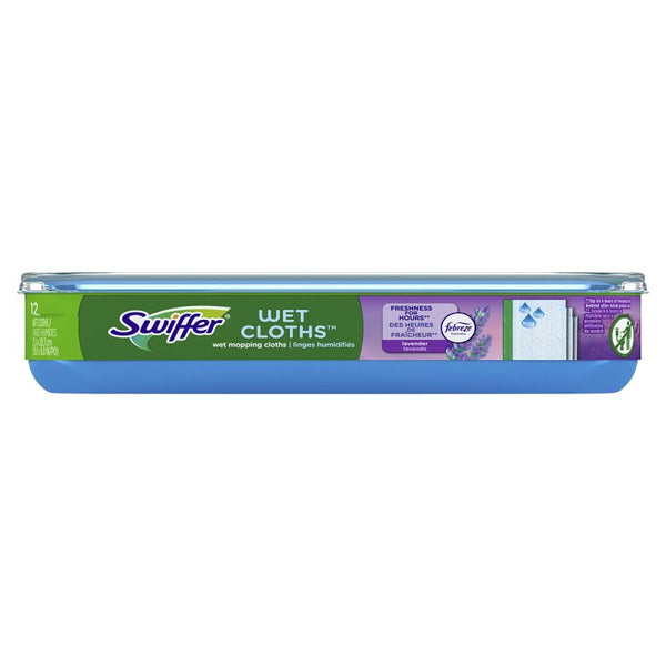 Swiffer Sweeper Wet Mopping Pad Multi Surface Refills for Floor Mop, Lavender & Vanilla Comfort, 6 Count 037000158455