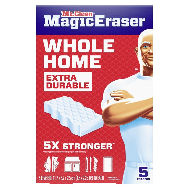 Mr. Clean, Whole Home Extra Durable Erasers, 5 Count