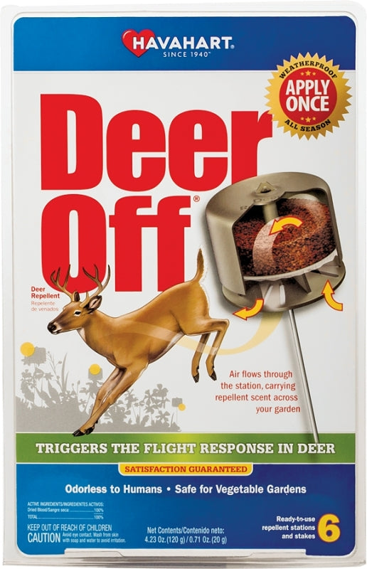 Safer Deer Off Repellent Station Stake For Deer 6 pk6 5962