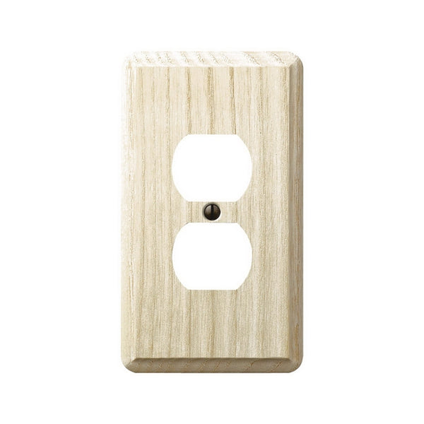 American Tack Amertac 401D 1 Duplex Ash Wood Wallplate