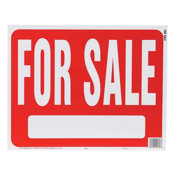 Hy-Ko English For Sale Sign Plastic 15 in. H x 19 in. W 20703