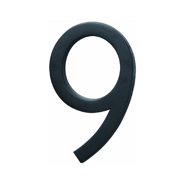 Hy-Ko Products Hillman 839750 Black House Number 0, 4-Inch Nail Plastic FM-6/9