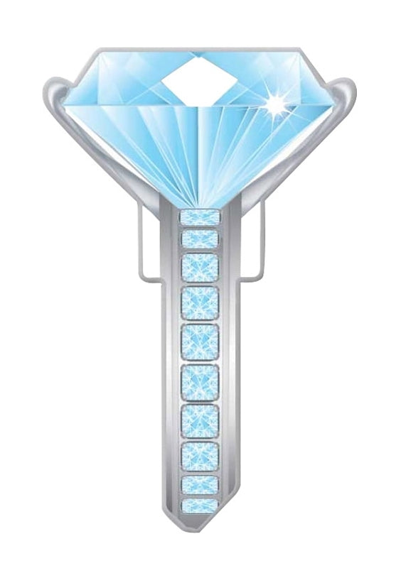 Lucky Line Key Shapes, Diamond Ring, House Key Blank SC1, 1 Key (B102S)