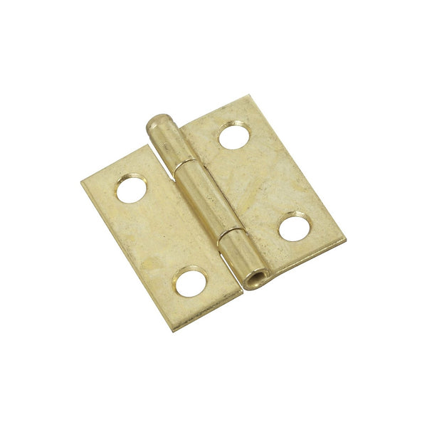 National Hardware V508 1-1/2" Removable Pin Hinge 2/pk - Polished Brass N141-754
