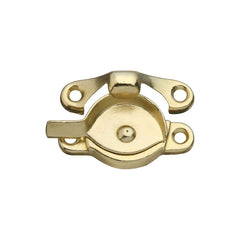 National Hardware N148-684 Sash Lock Brass Zinc Die-Cast Double Hung Window Lock Replacement Crescent Type Window Latch for Interior and Exterior Applications with Mounting Screws