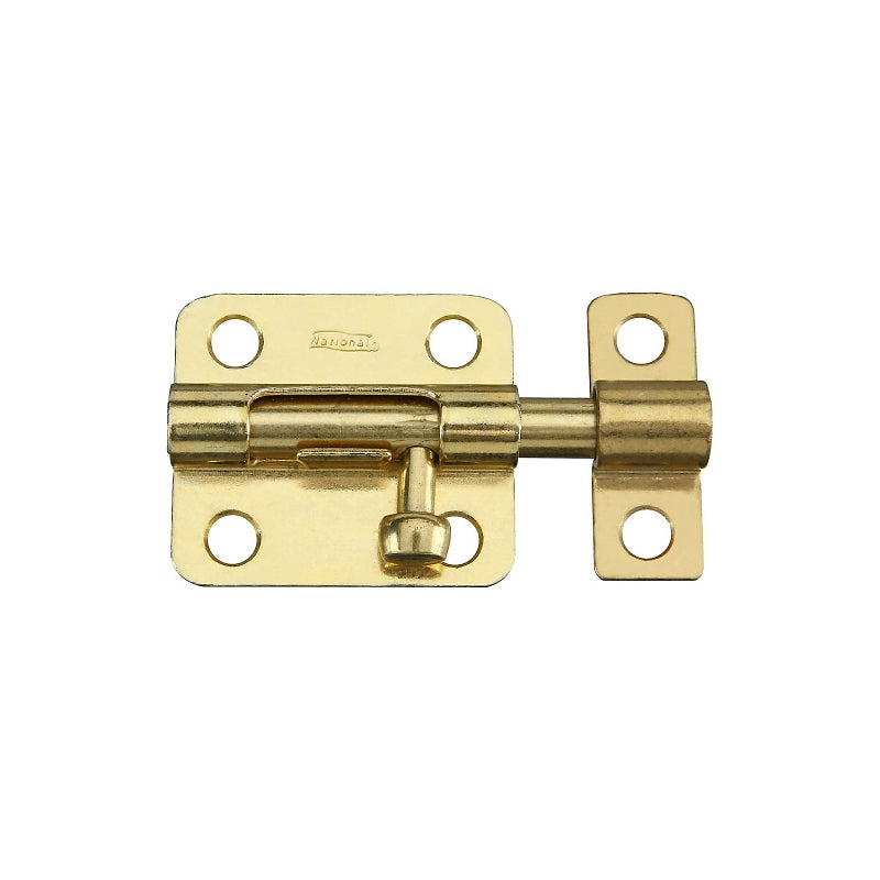 National Hardware N151-480 V834 Barrel Bolt in Brass,2-1/2 Inch