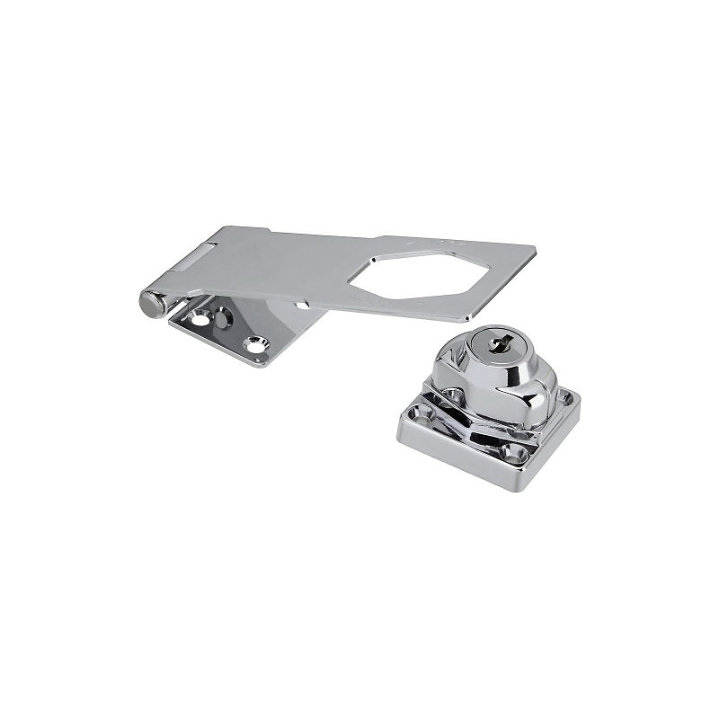 National Hardware, Chrome N183-780 Keyed Hasp Locks, 1pack, 1 Pack
