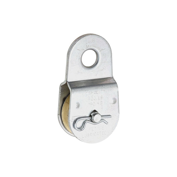 National Hardware N195-800 3213BC Fixed Single Pulley in Zinc plated,1-1/2"