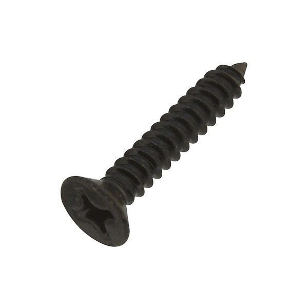 National Hardware N224-386 V286S Wood Screw in Black, 18 pack