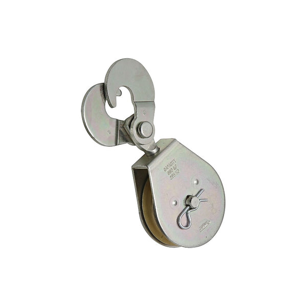 National Mfg/Spectrum Brands Hhi N229-013 Scissor Hook Single Pulley, Zinc, 3-In. - Quantity 1