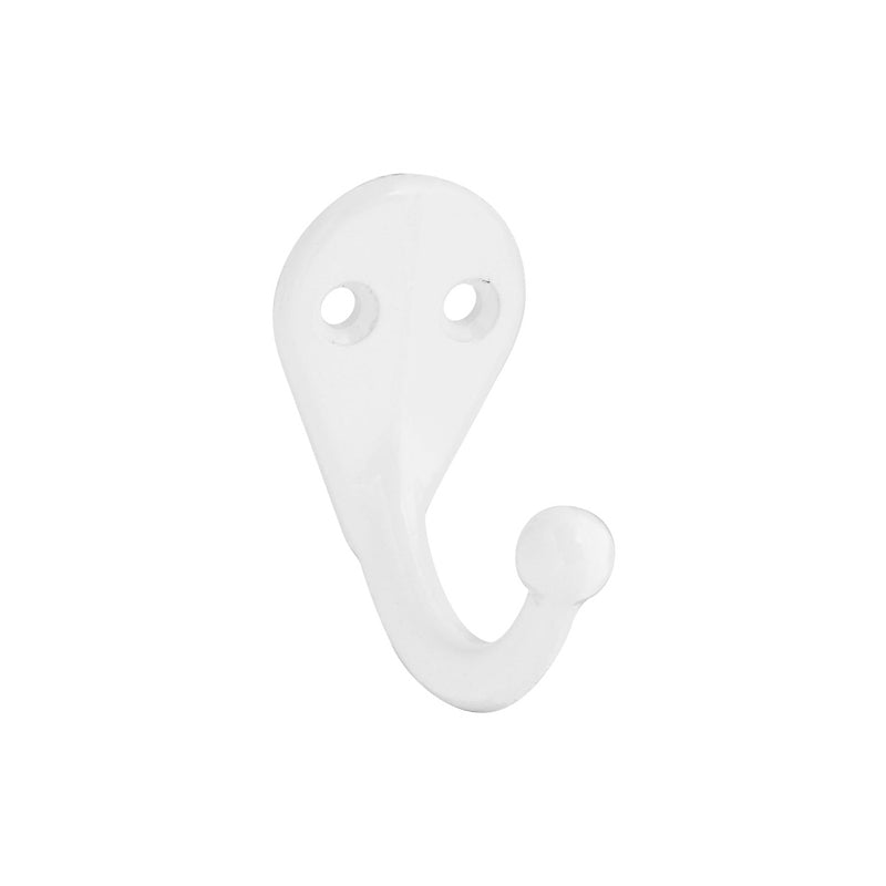 National Hardware N248-377 V162 Clothes Hooks in White, 2 pack