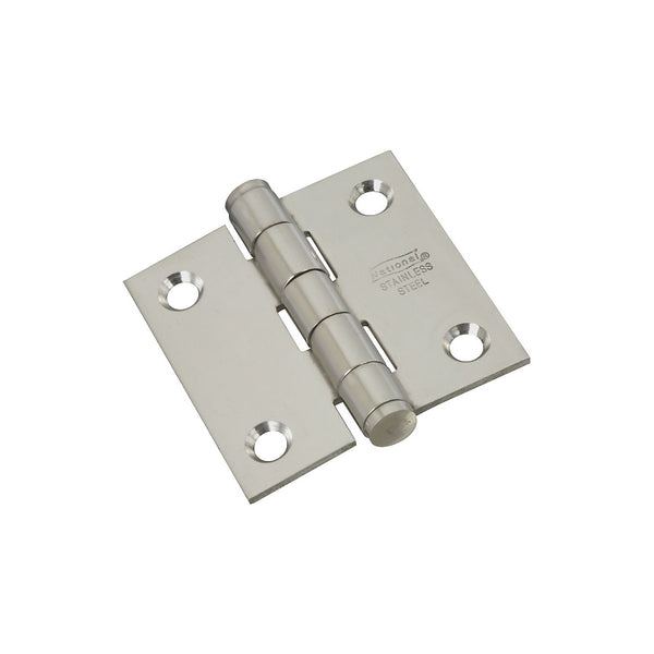 National Mfg N276-964 2 X 2 Stainless Steel Square Corner Door Hinge Specialty Hinge