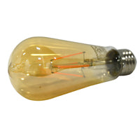 Ledvance SYLVANIA LED Vintage Filament ST19 Light Bulb, 40W Equivalent Efficient 4.5W, 13 Year, Dimmable, 2175K, Amber Glow - 1 Pack (75351)