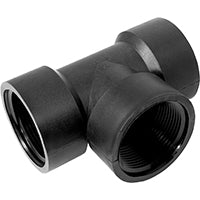GREEN LEAF TT100P Pipe Tee, 1 in, FPT, Polypropylene, Black
