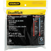 Stanley Hot Glue Stick 4" 24pk GS20DT (6-Pack)