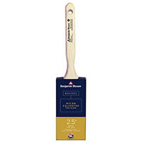 Benjamin Moore U61925-017 Paint Brush, Firm Brush, 2-15/16 in L Bristle, Nylon/Polyester Bristle, Flat Sash Handle