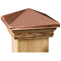 Maine Ornamental 72217 Post Cap, 4 in L, 4 in W, Cedar Wood
