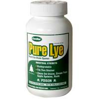 ComStar Pure Lye 30-500 Drain Opener, Beads, Flakes, Clear/White, Sharp, 1 lb Bottle